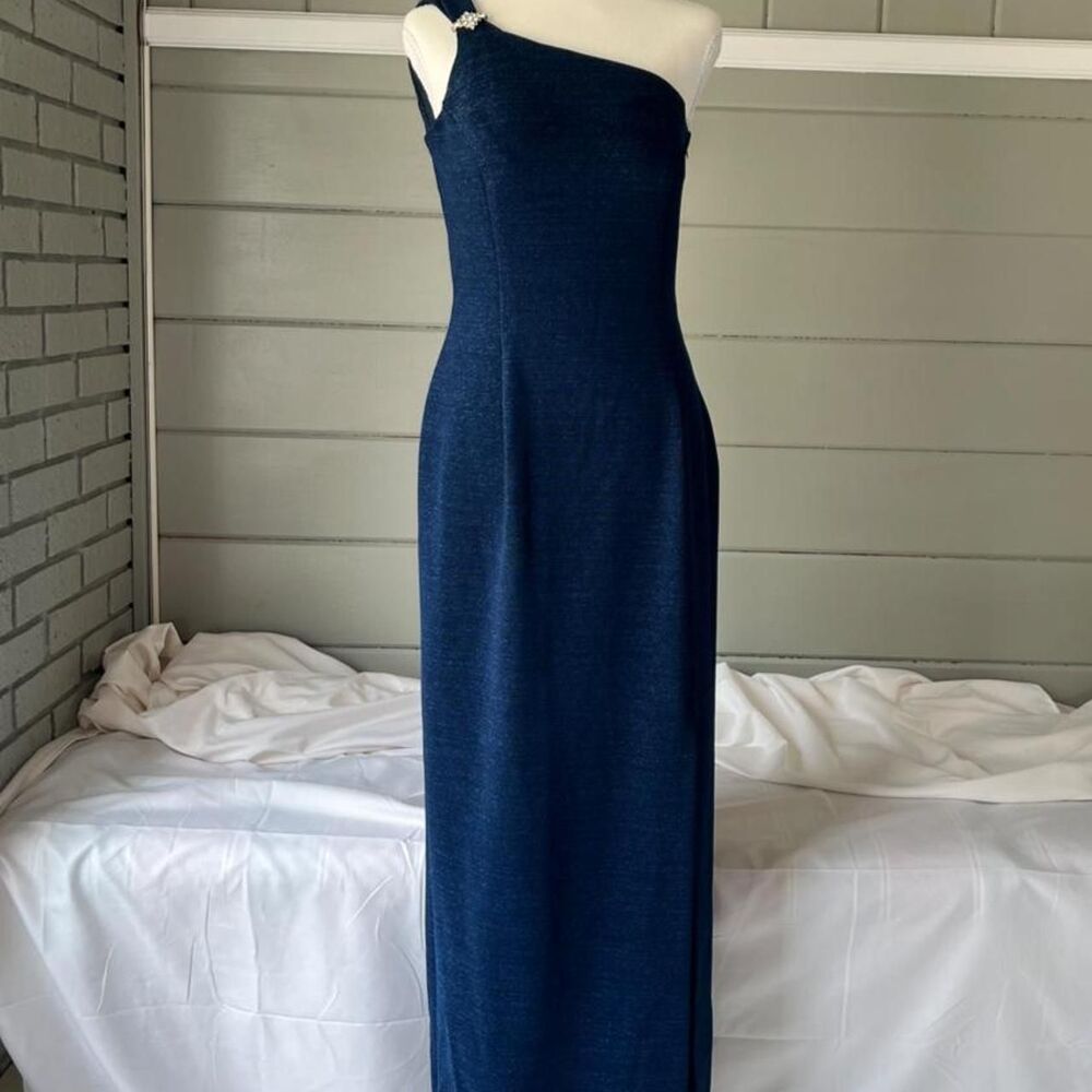 Unbranded Women's Blue and Navy Dress - Picture 1 of 7